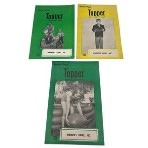 Vintage Warners Dairy Topper Magazines 1951 Issues Family Fun & Recipes York PA